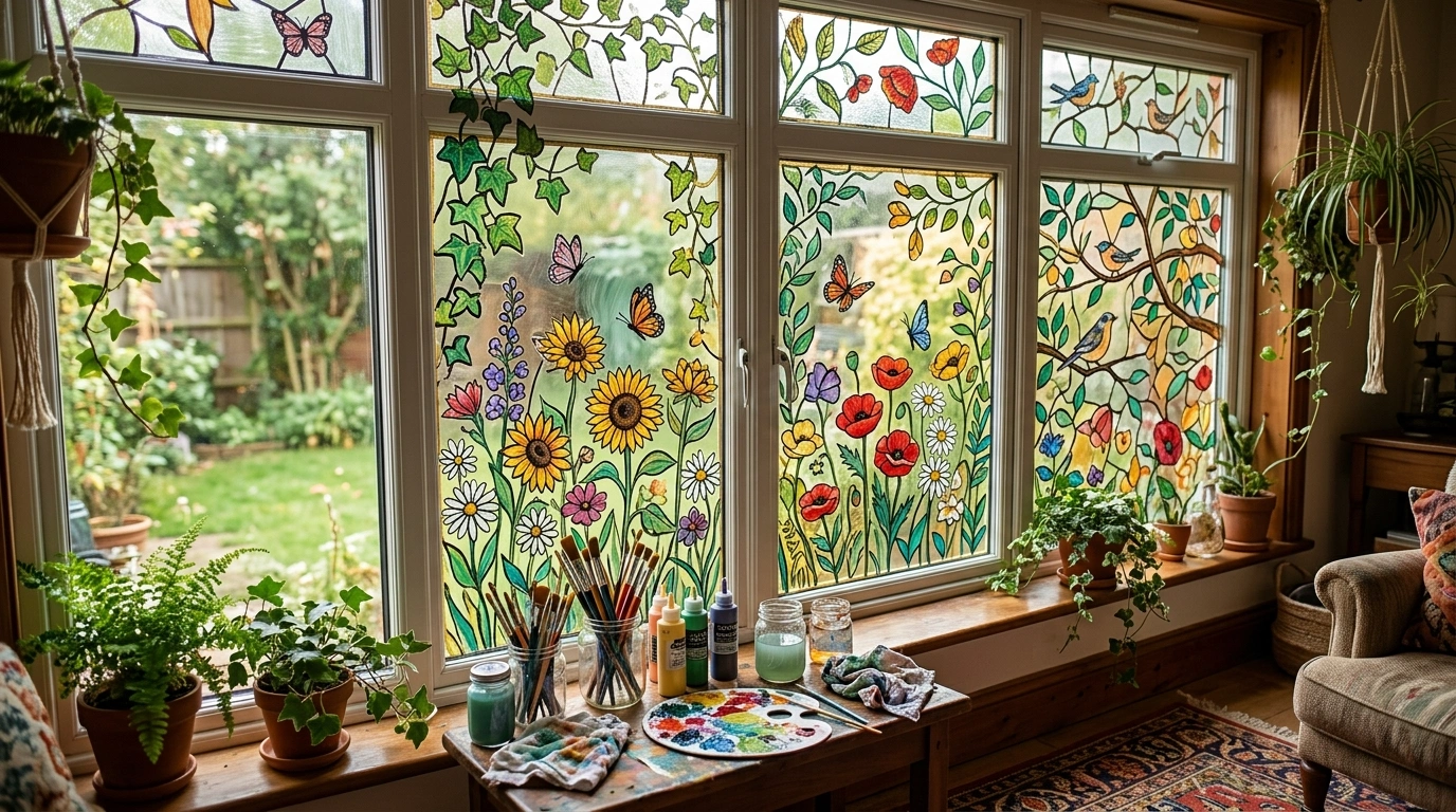 Window Painting Ideas That Turn Plain Glass Into a Work of Art