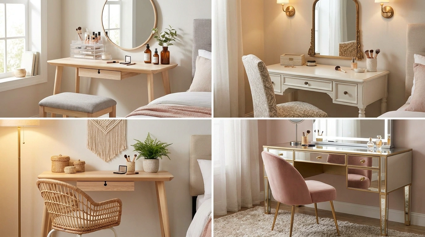 Makeup Vanity Table Ideas That Turn a Beauty Corner Into a Finished Look