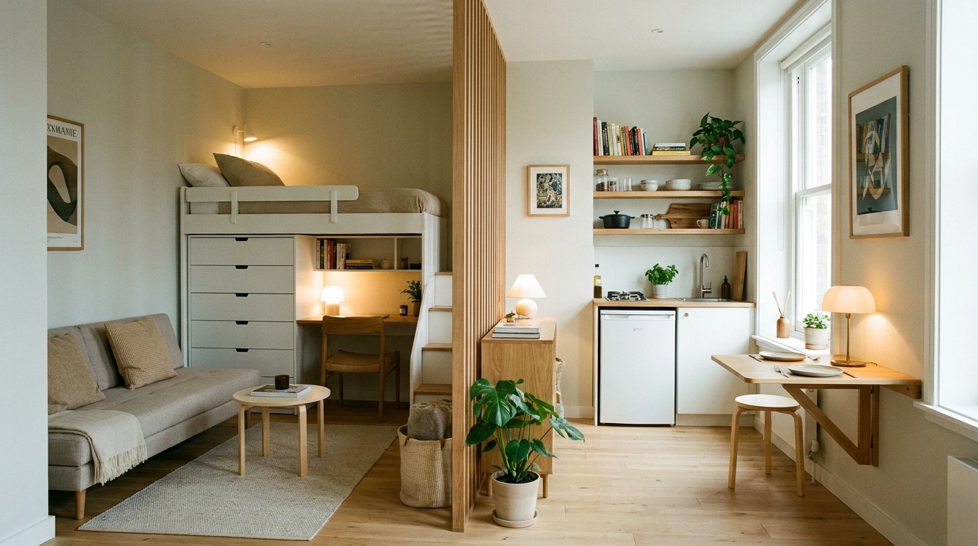 Mini Studio Apartment Ideas That Make One Room Feel Like Home