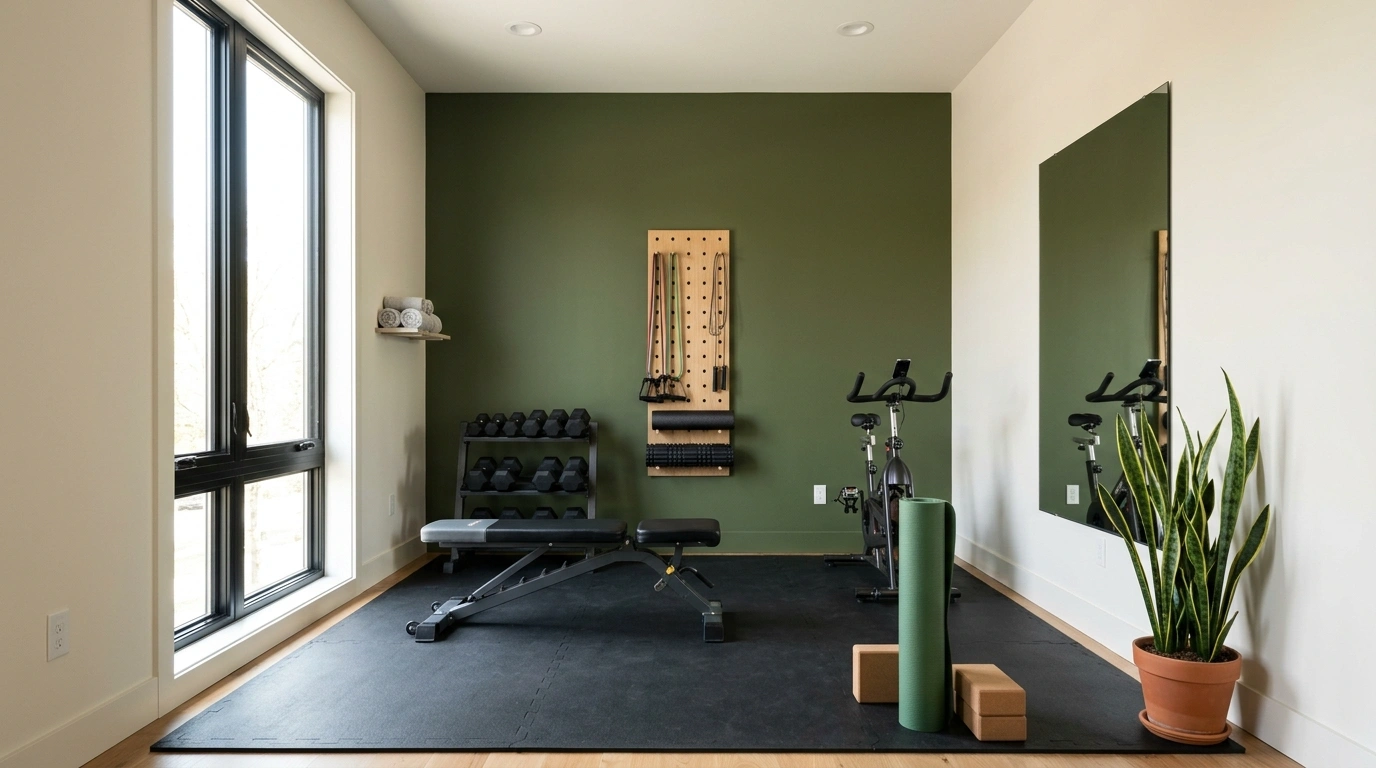 Paint Color Ideas for a Home Gym That Feel Energizing and Well Designed