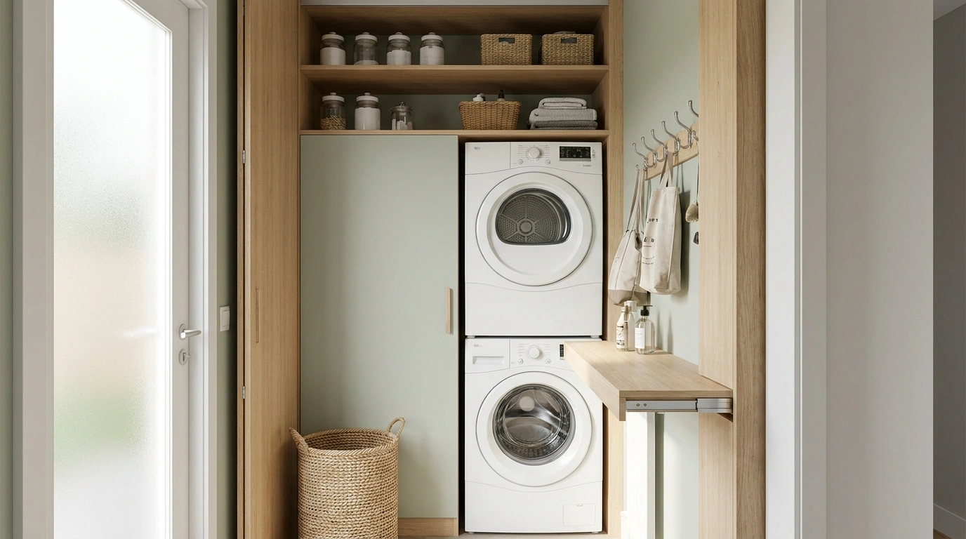Stacked Laundry Room Ideas for Small Spaces That Make Every Inch Count