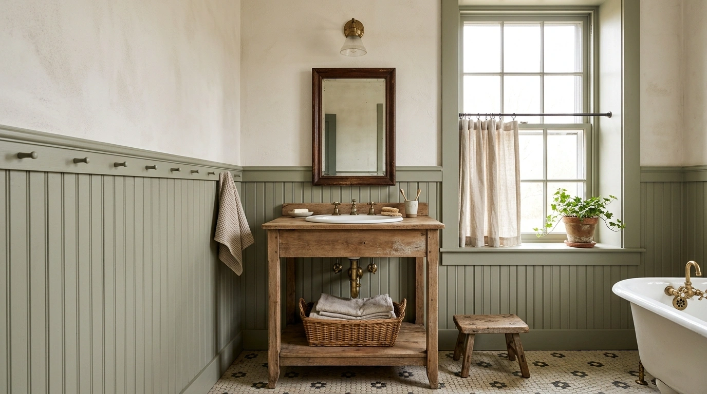 Vintage Farmhouse Bathroom Ideas With Old-House Character