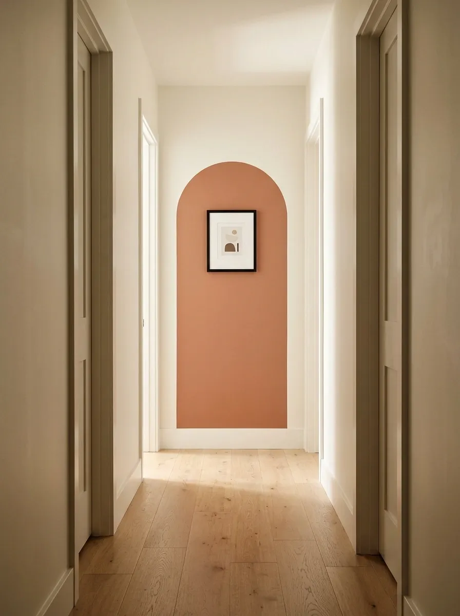 A Painted Arch Framing a Small Artwork