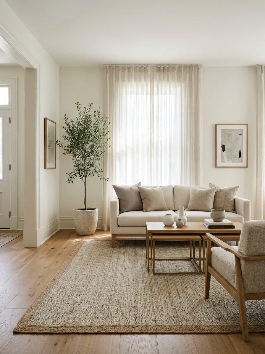 A Reworked Living Room Layout With Clear Walking Space