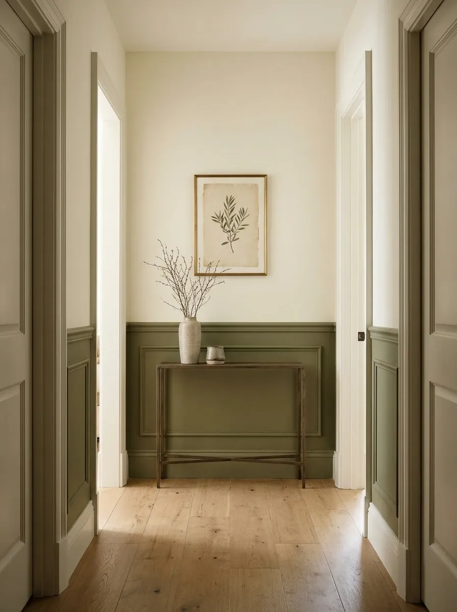 A Two-Tone Wall With a Strong Horizontal Division