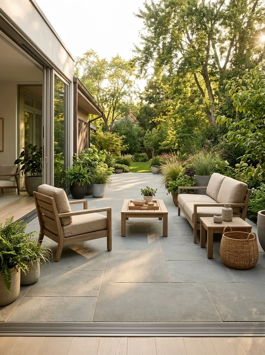 Accessible Patio With Supportive Seating and Clear Pathways
