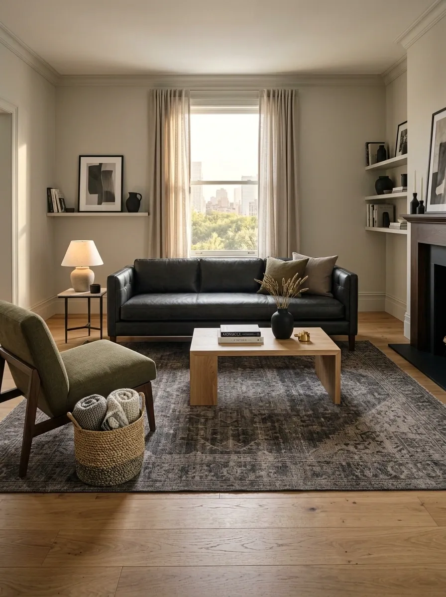 Add a Rug Large Enough to Connect the Whole Seating Area