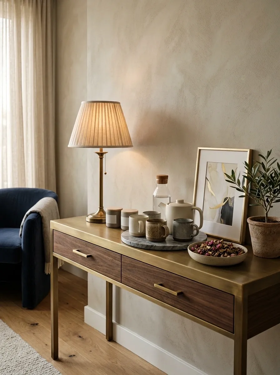 Add a Small Beverage Bar for the Ultimate Personal Retreat