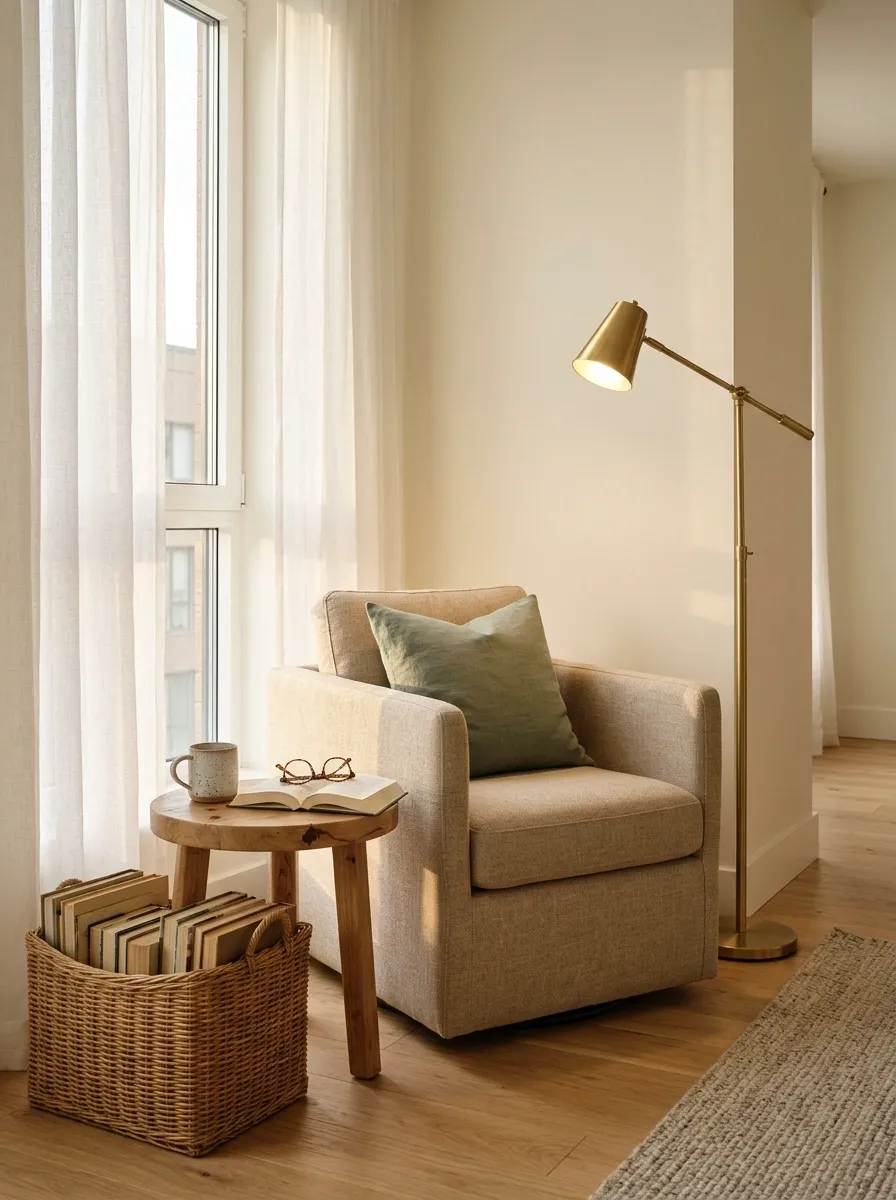 An Unused Corner Turned Into a Reading Nook