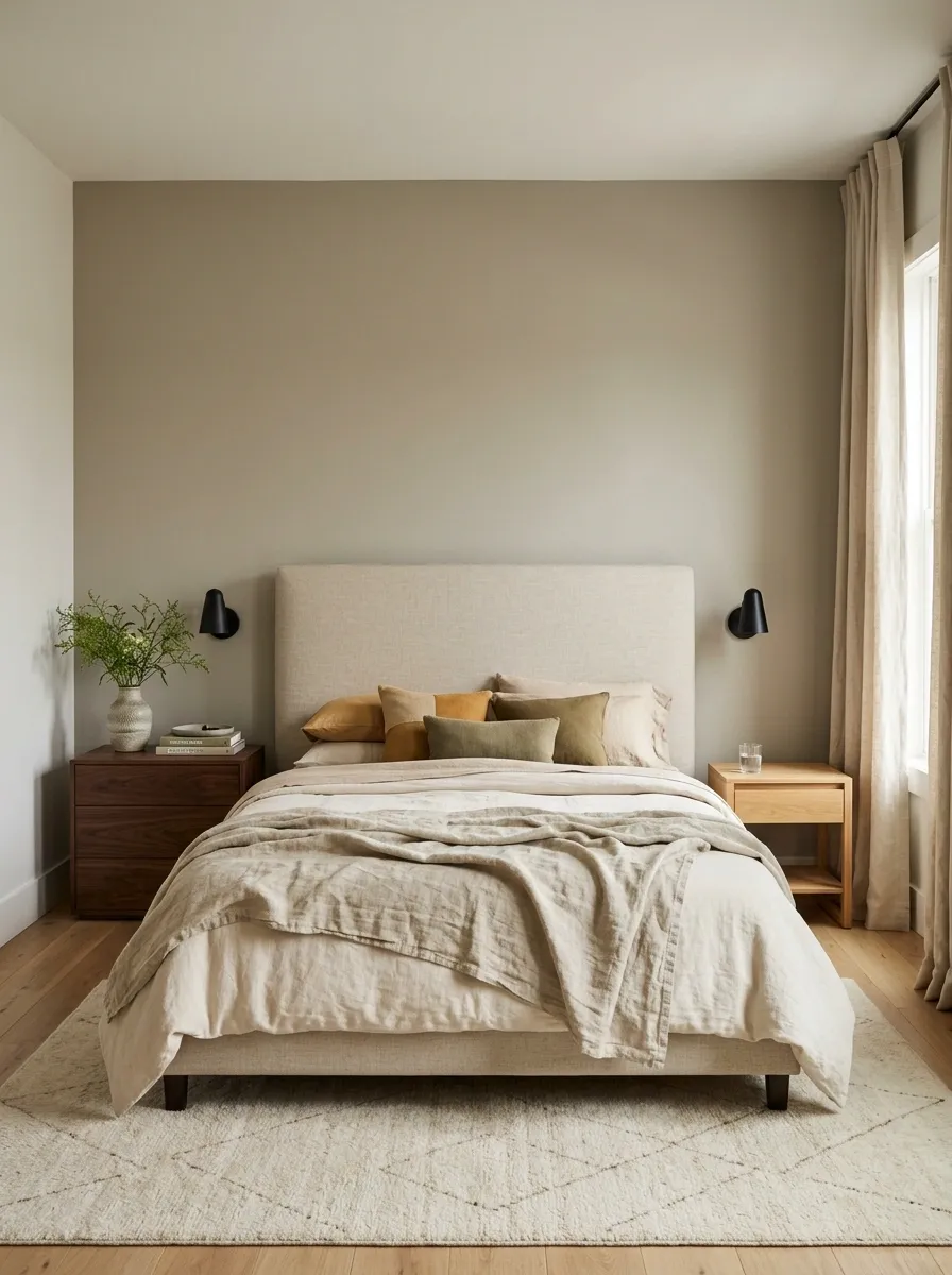 Balanced Bedroom With Two Different Bedside Setups