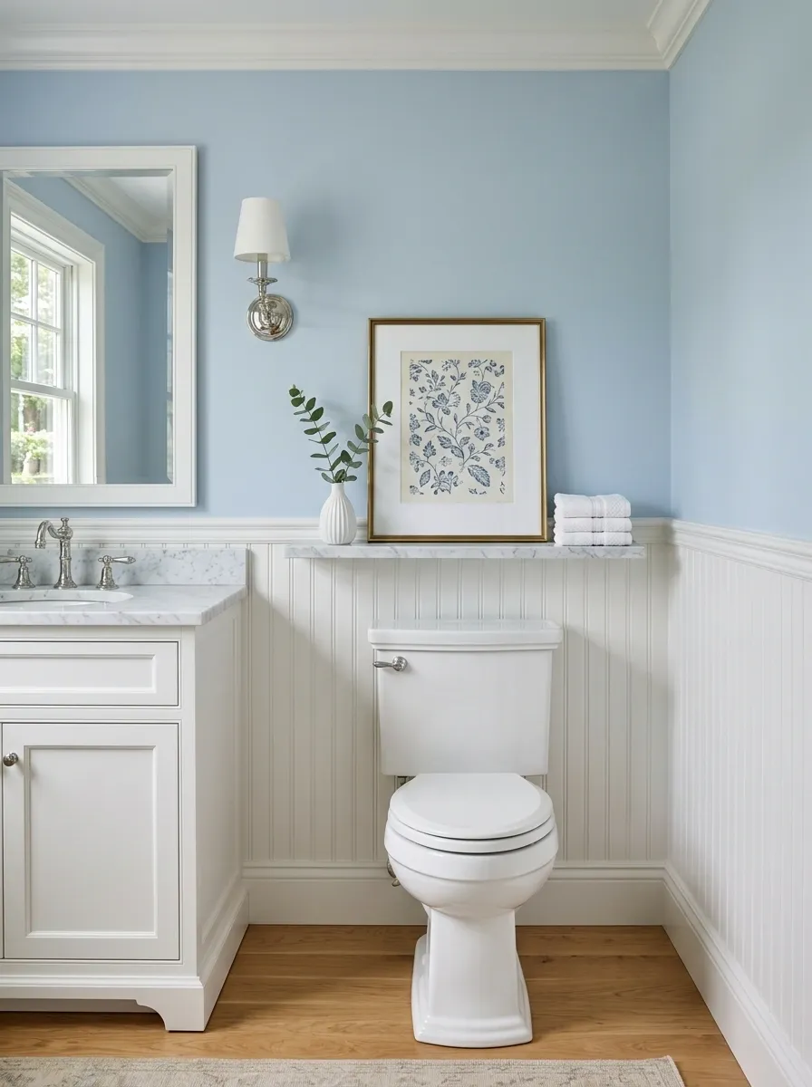 Blue And White Classic With Marble