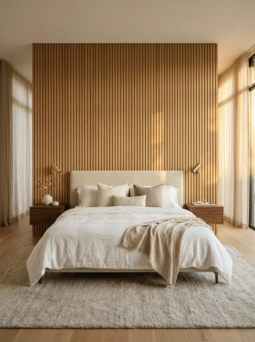 Bring Depth Into the Room With a Textured Accent Wall