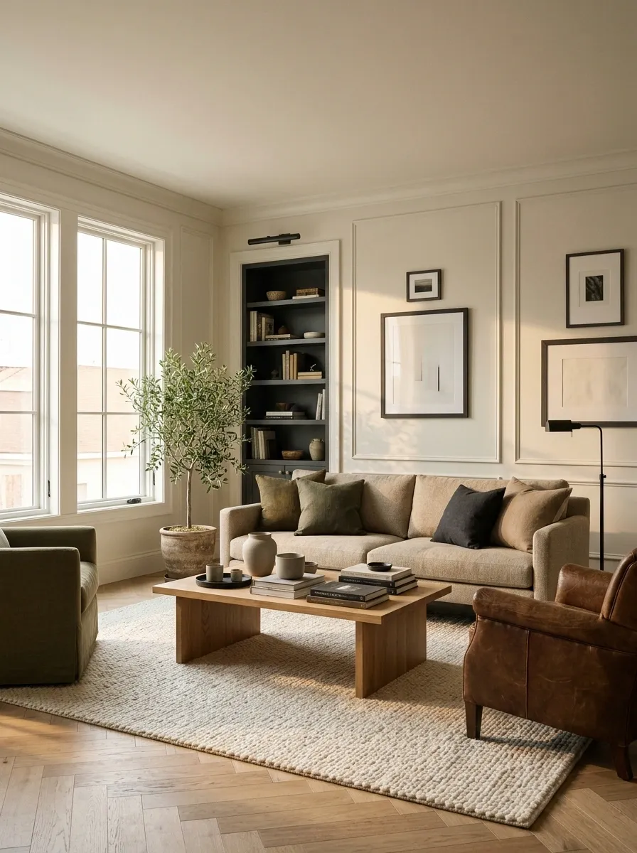 Build a Grounded Palette With Olive, Charcoal, Tobacco, and Stone