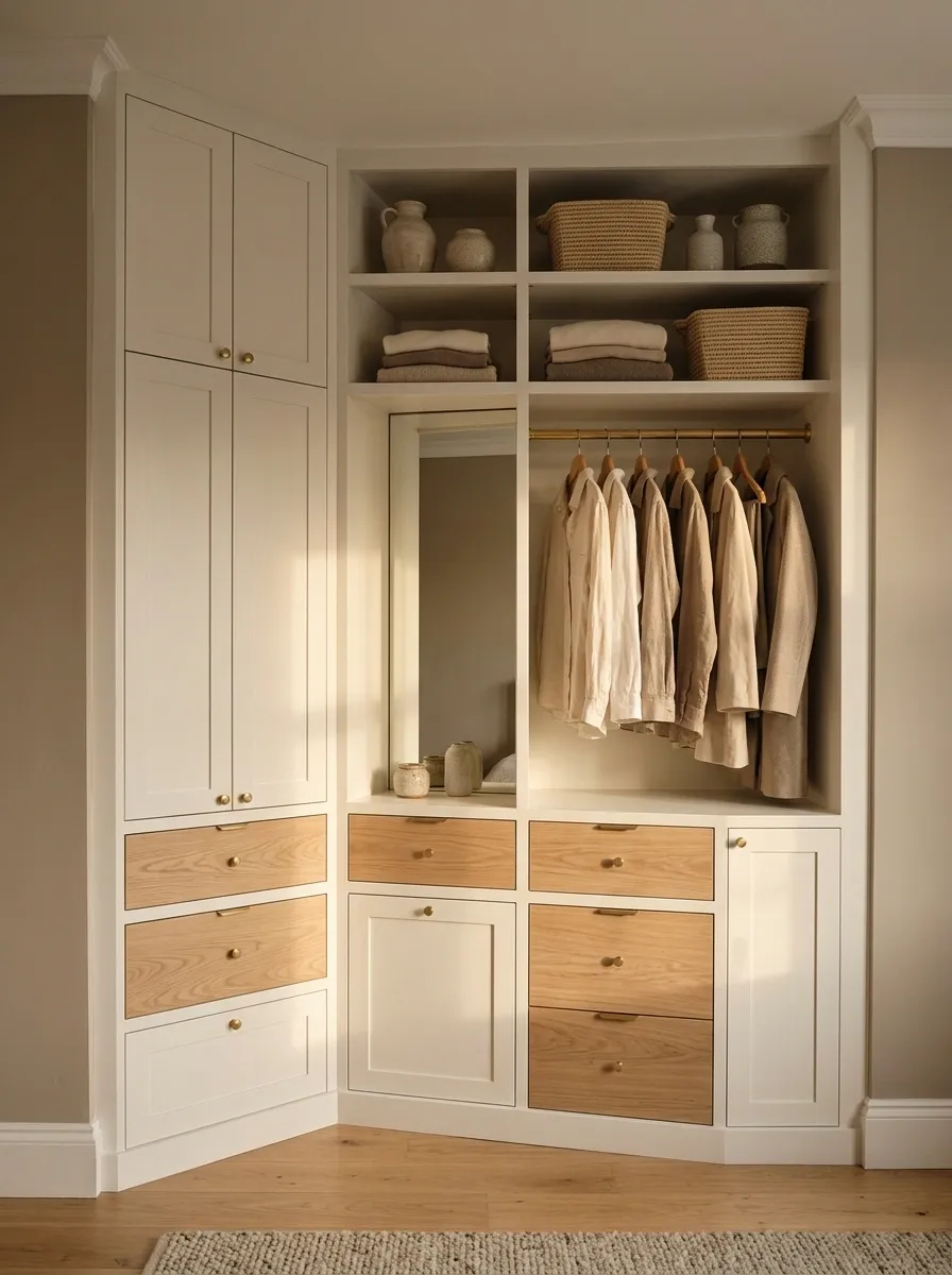 Built-In Closet That Fits an Awkward Alcove