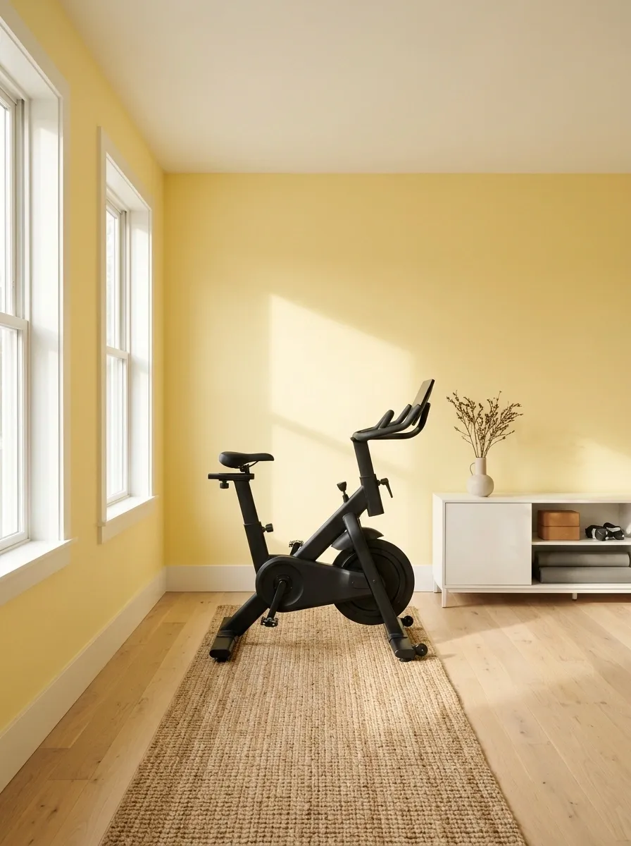 Butter Yellow Morning Cardio Room