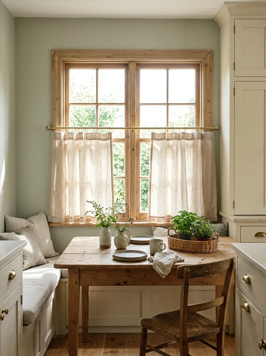 Cafe-Style Curtains for a Warm, Practical Kitchen