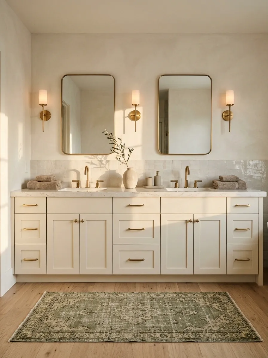 Choose a Bathroom Rug That Anchors the Color Scheme