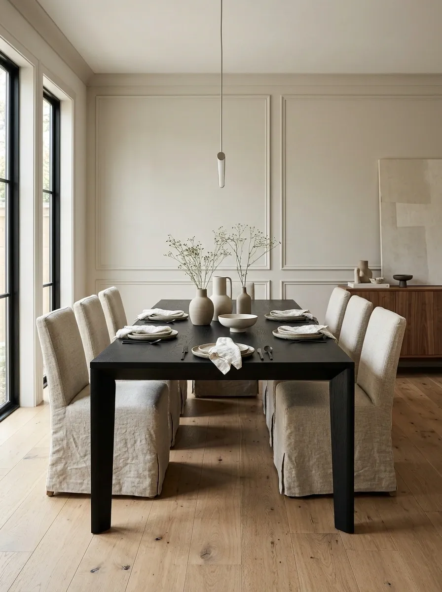 Choose Linen Chairs for a Softer Contrast
