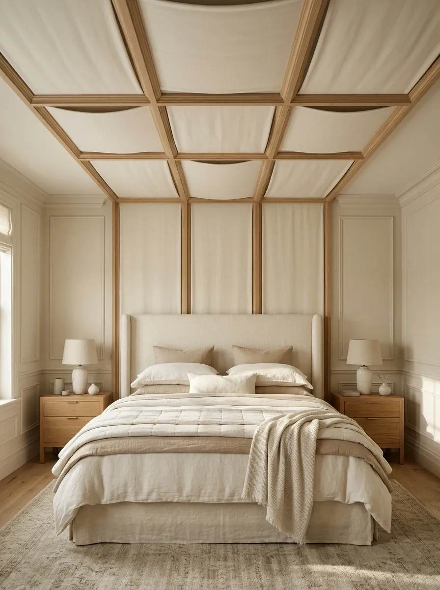 Classic Bedroom With Traditional Boxed Draping