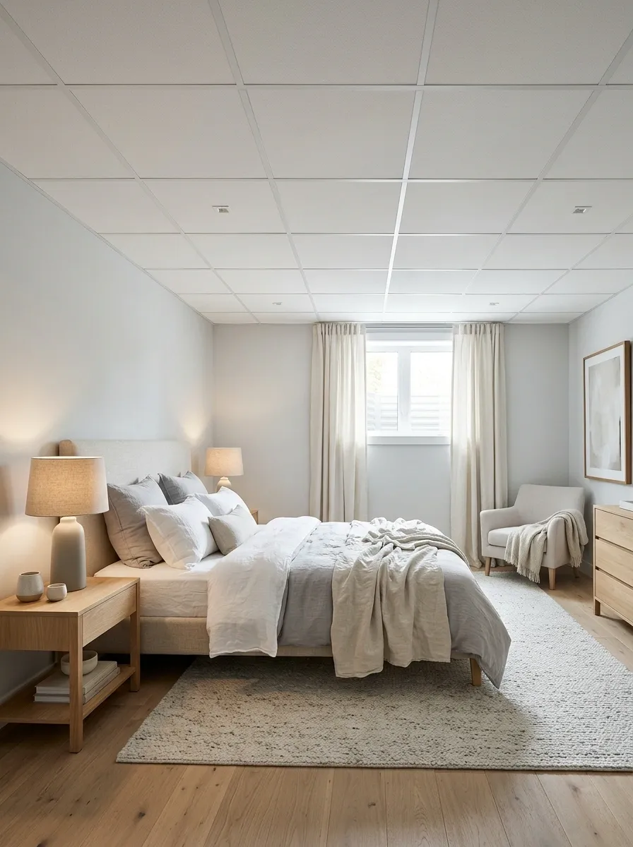 Contemporary Guest Suite With a Two-Level Lighting Scheme