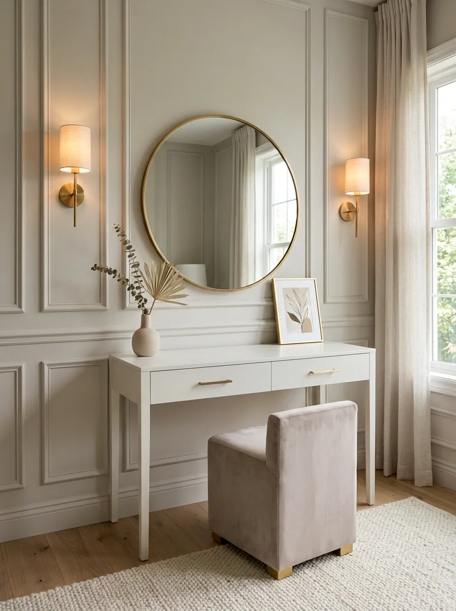 Create a Makeup Station Inside a Bedroom Corner