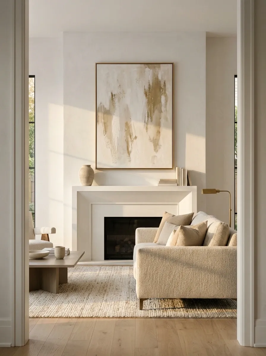 Create a Simple Focal Point Above the Fireplace or TV