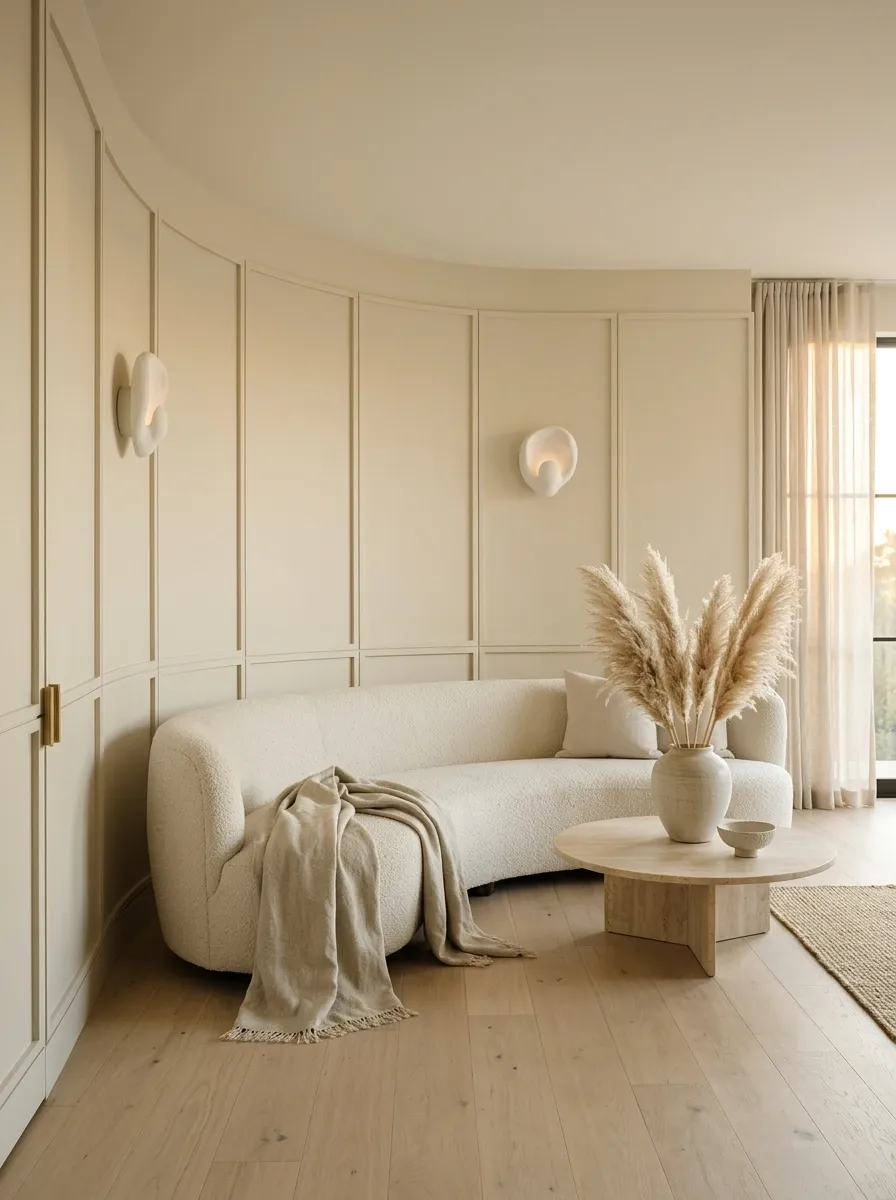 Curved Wainscoting Around a Rounded Corner