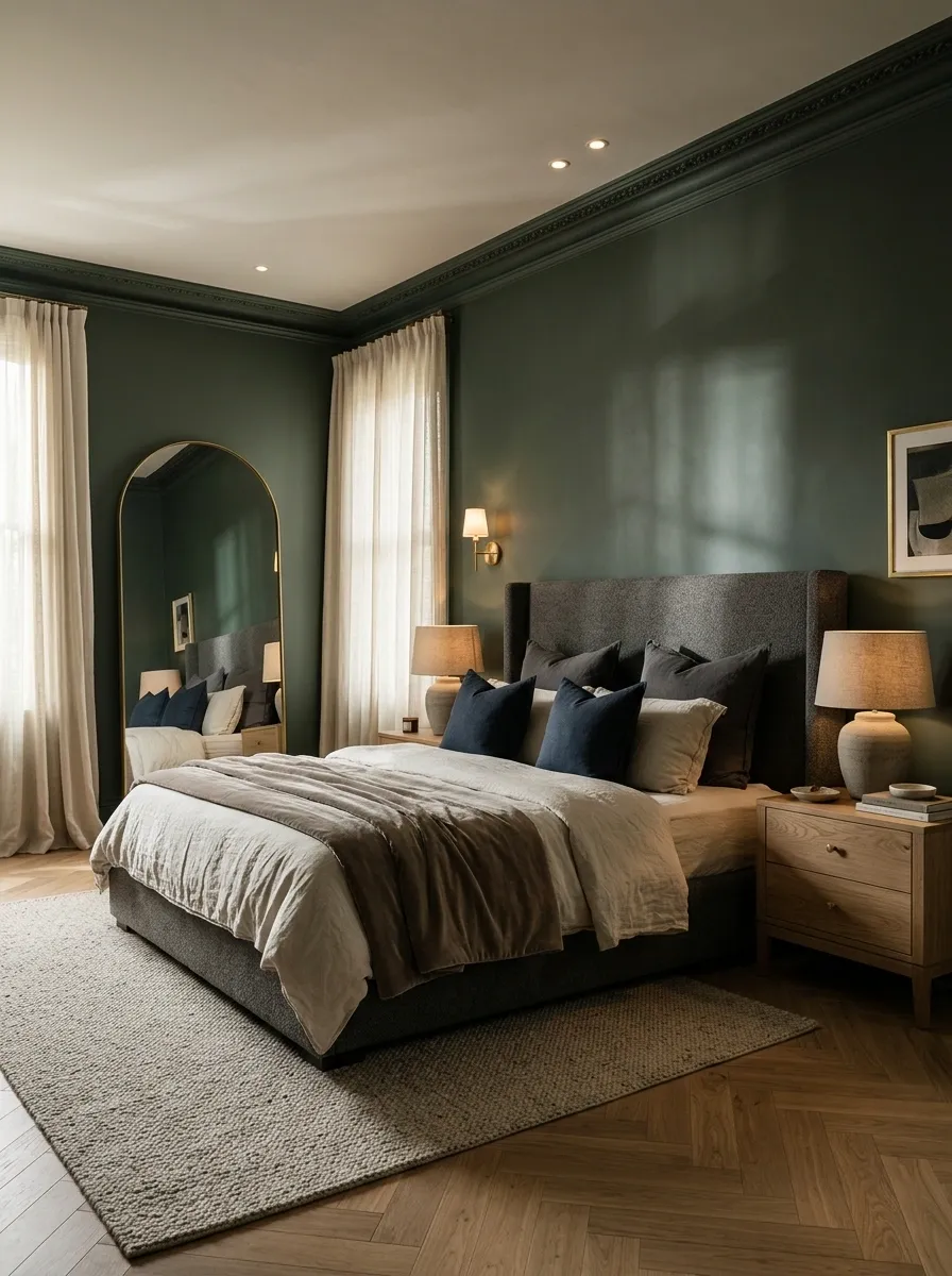 Design a Moody Bedroom With Deep, Relaxing Colors
