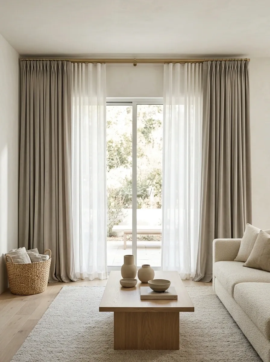 Double-Track Sheers and Blackout Drapes