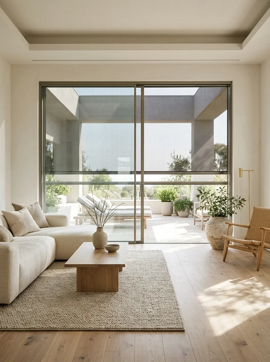 Exterior Solar Screens for a Sun-Exposed Patio Door