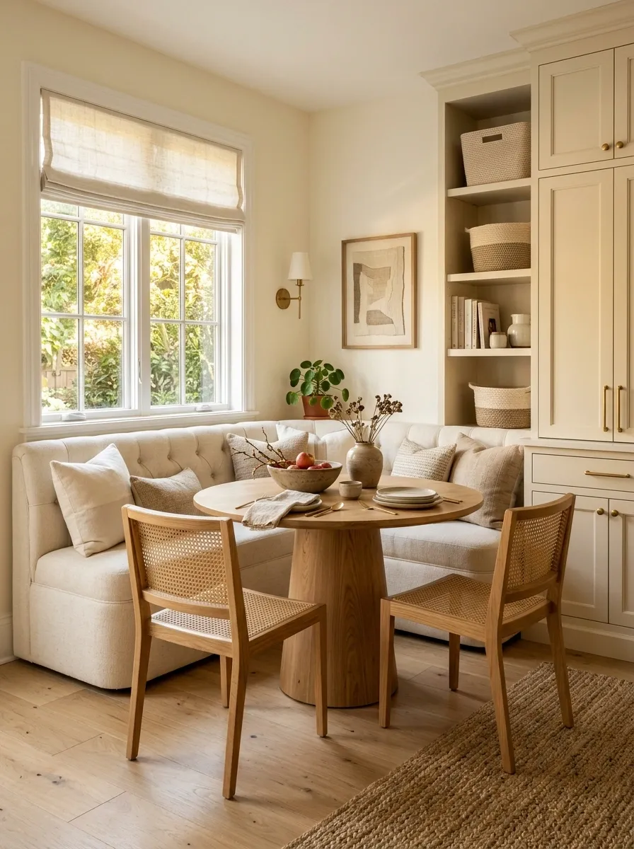 Family-Friendly Nook With Durable Upholstery and Rounded Edges