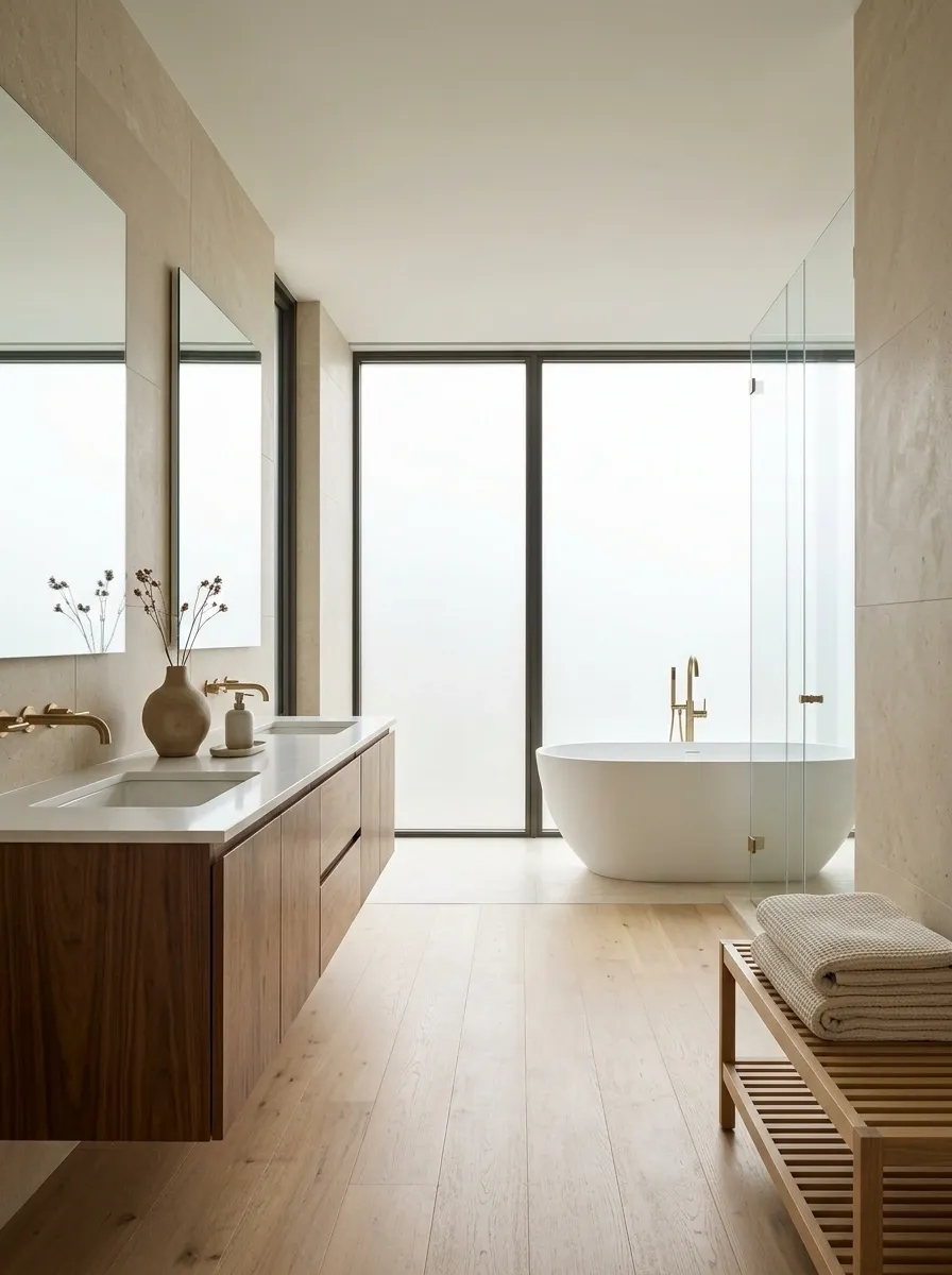 Frosted Glass With a Bare, Uncovered Window