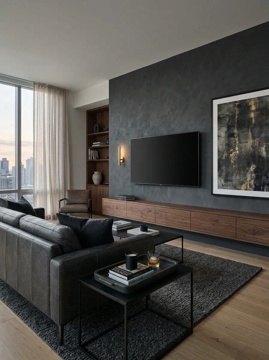 Give the TV Wall a Stronger Presence Without Filling It With Stuff