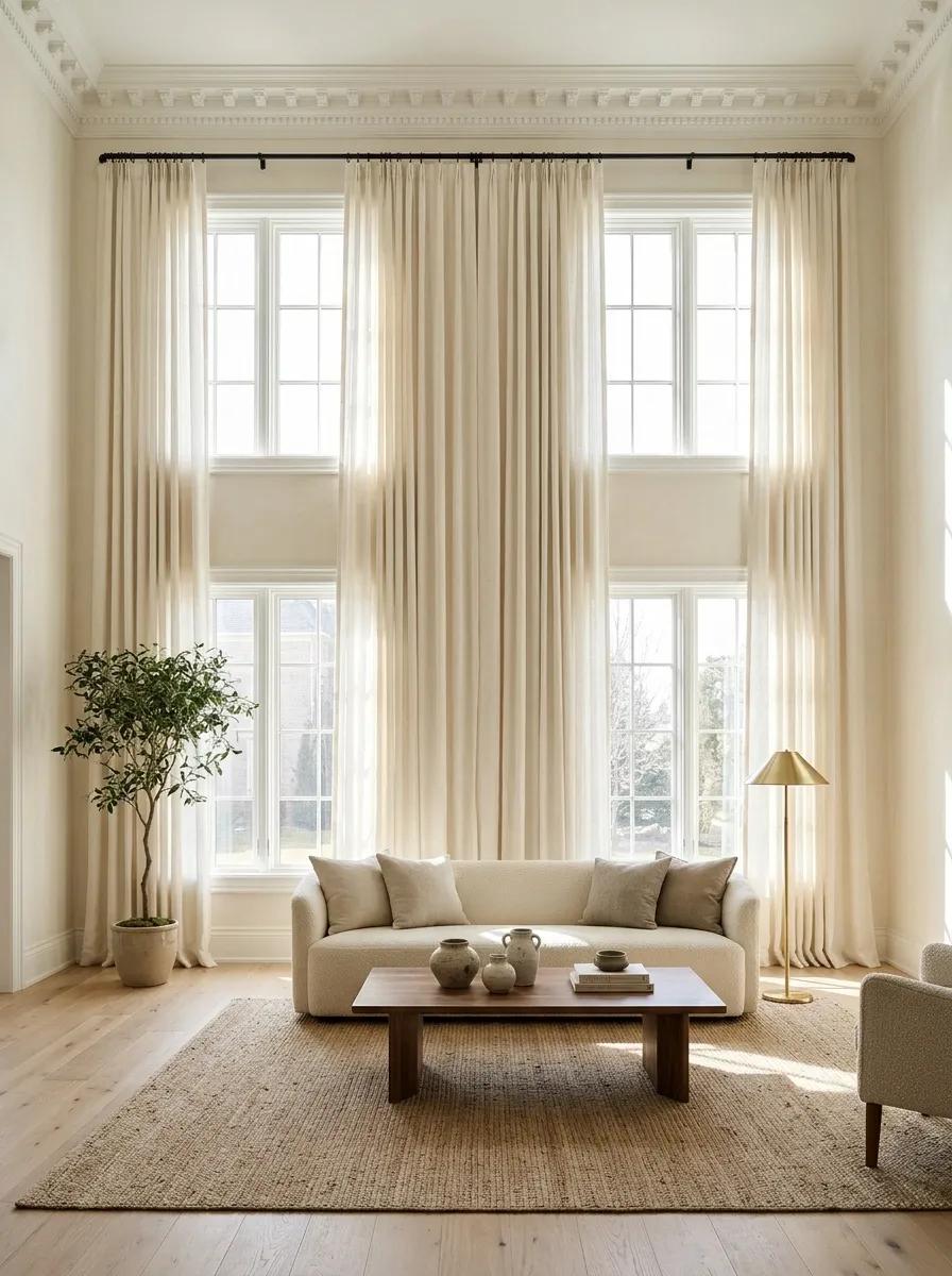 Hang Curtains Higher to Make Windows Feel Larger
