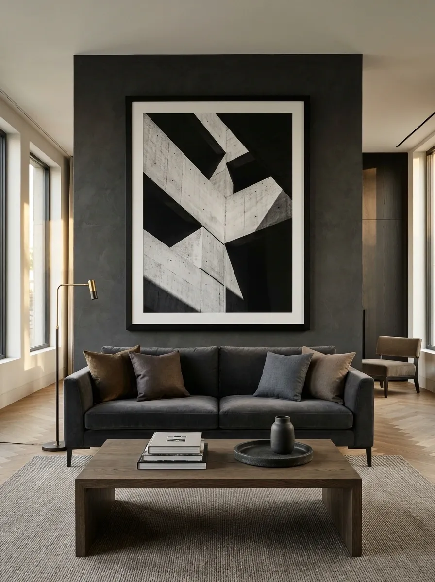 Hang Larger Artwork With Frames That Suit the Room