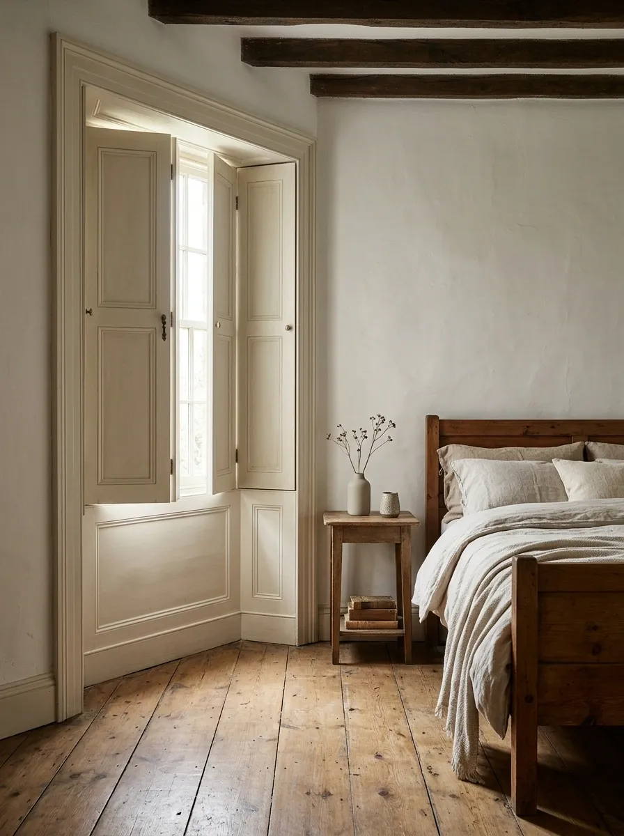 Historic Cottage With Solid Interior Shutters