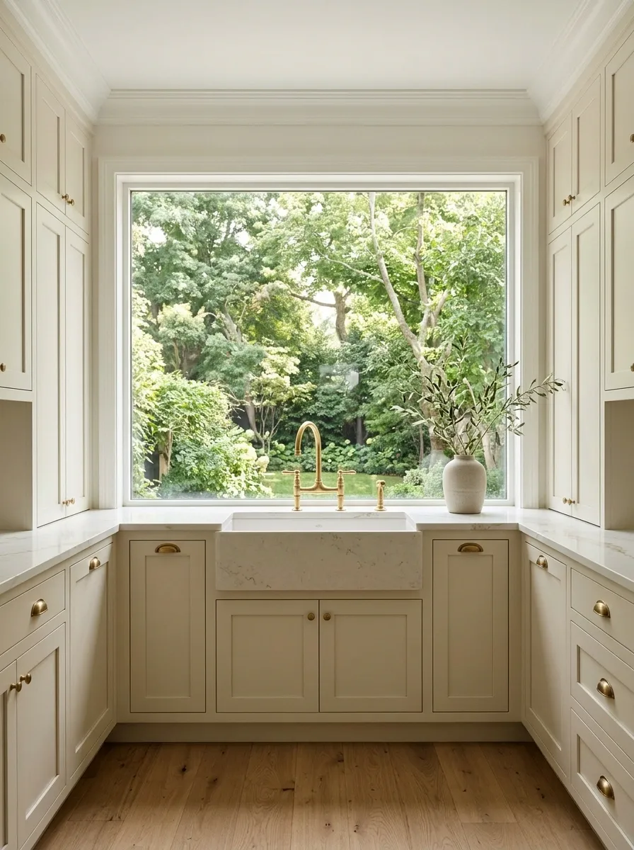 Large Picture Window Above a Statement Sink