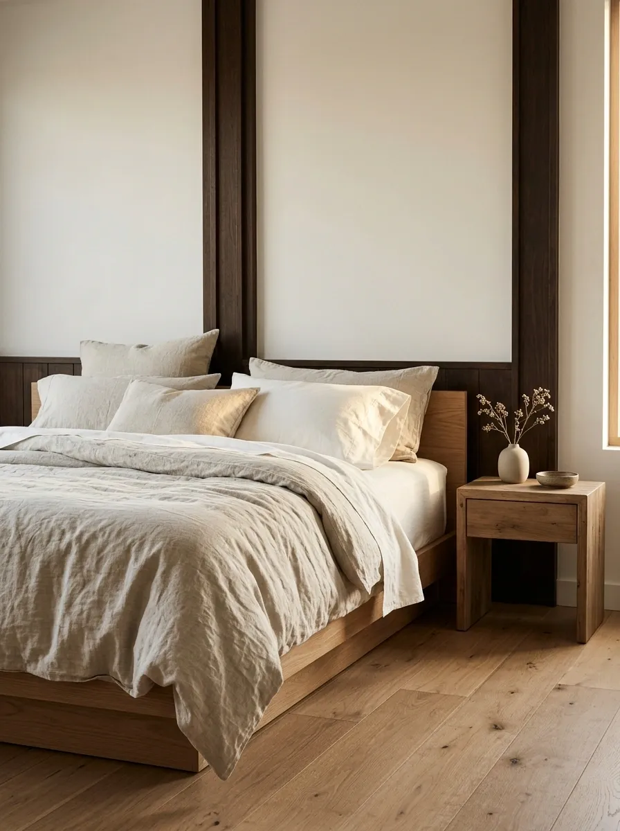 Layered Oatmeal Linen With Soft Ivory Accents