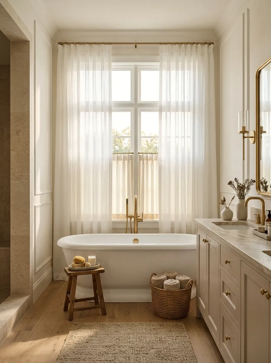 Layered Sheer Curtains With an Opaque Privacy Liner