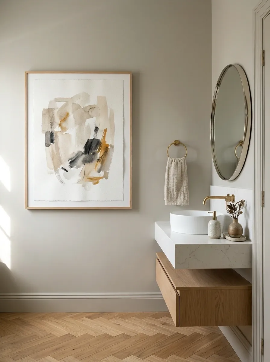 Let One Oversized Artwork Carry the Wall