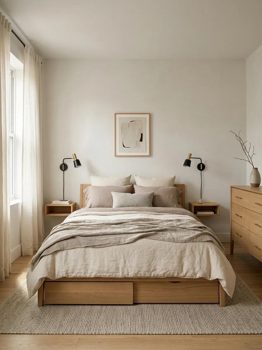 Make a Small Apartment Bedroom Feel Thoughtfully Shared