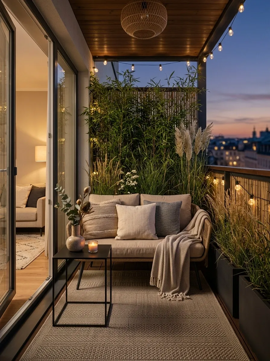 Make a Small Balcony the Outdoor Version of the Woman Cave