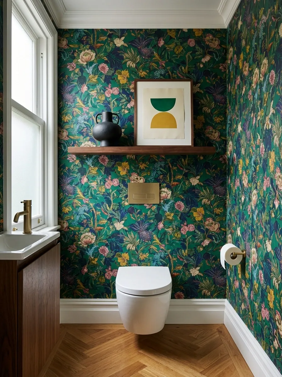 Maximalist Pattern Wall With Restrained Accessories