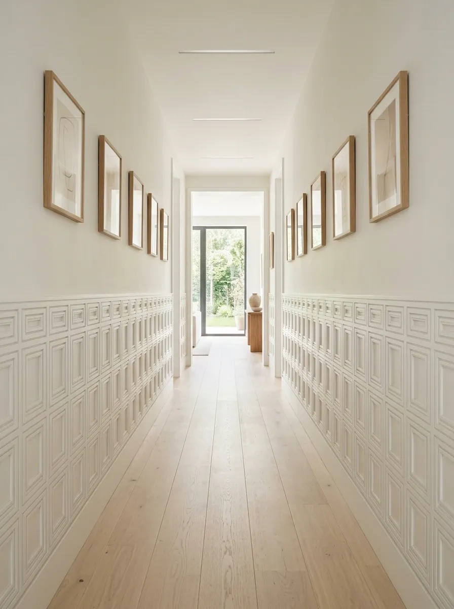 Micro-Paneling in a Long Hallway