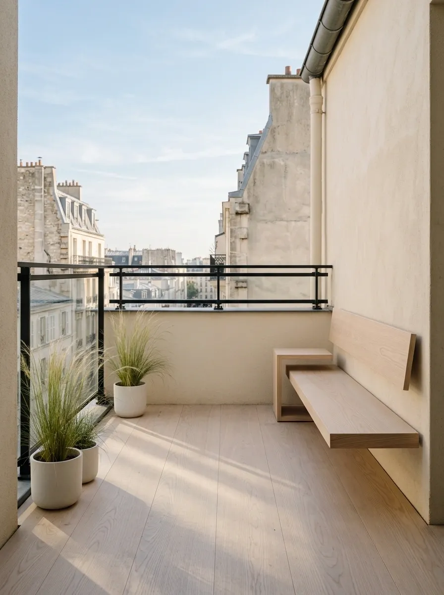 Minimal Balcony With a Floating Visual Effect
