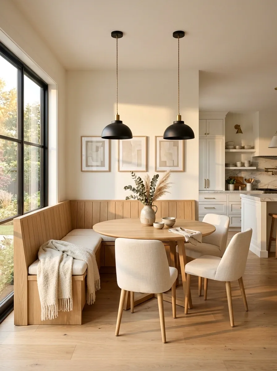 Open-Plan Nook That Visually Connects to the Kitchen