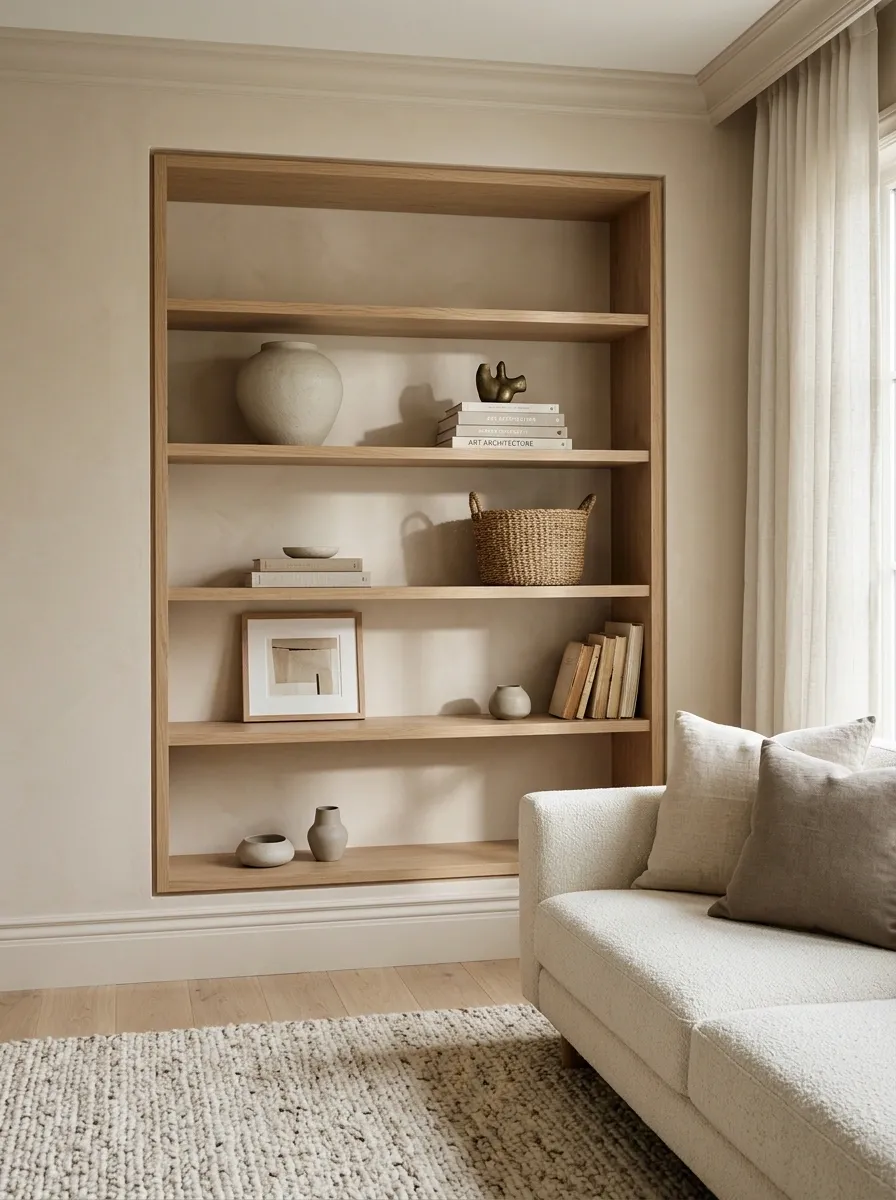 Pack Away Half the Stuff Sitting on Open Shelves