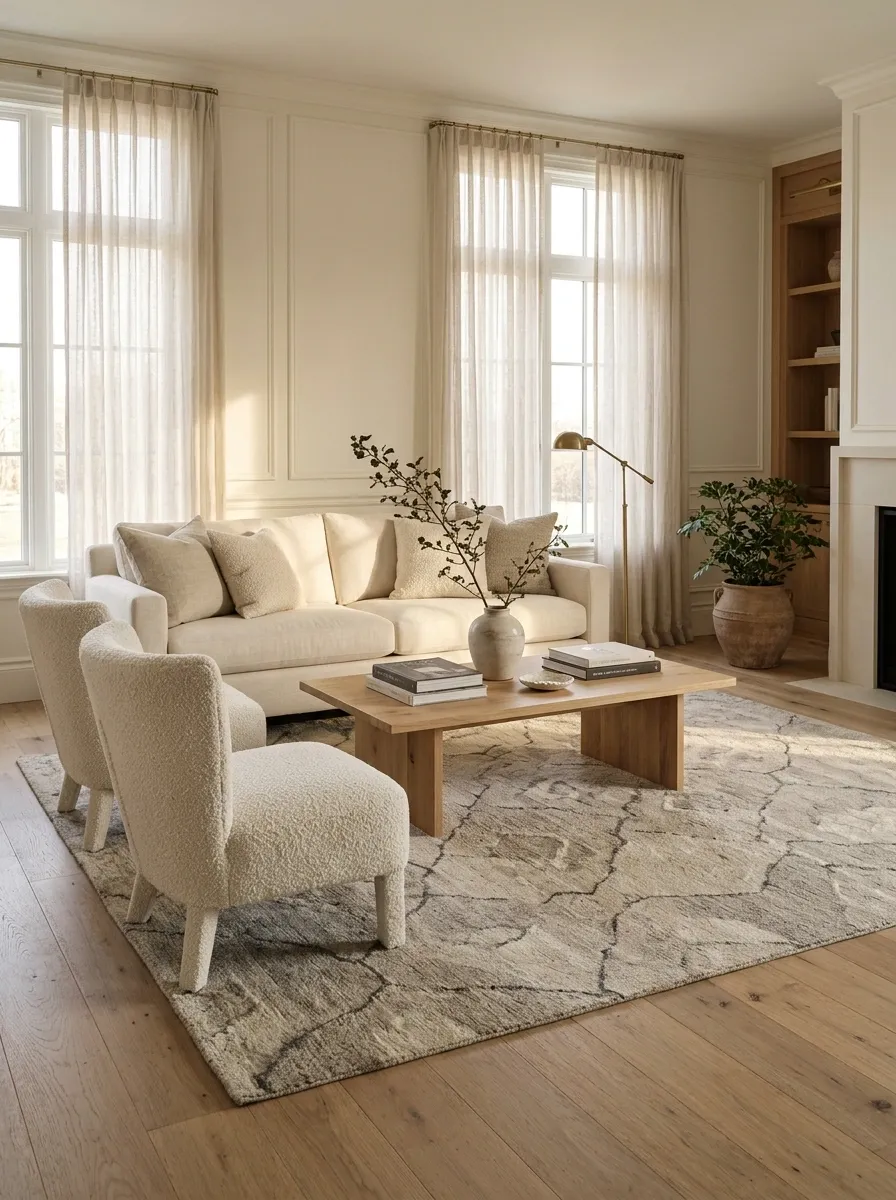 Pick a Rug That Connects the Furniture Instead of Floating Under It