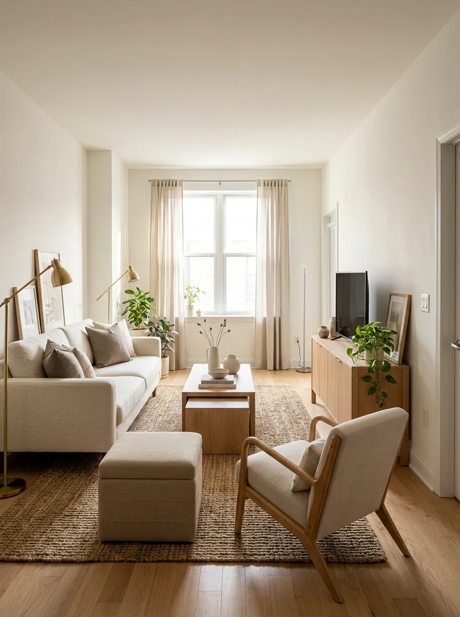 Rental-Friendly Layout With Lightweight Furniture