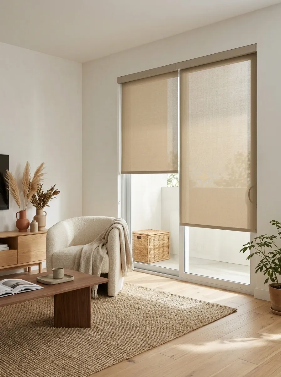 Renter-Friendly Cordless Shades With Minimal Hardware